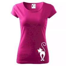 Zamilovaná kočka zezadu