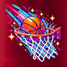 Pixel art basketbalový koš