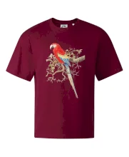 Papoušek na listnatém stromě