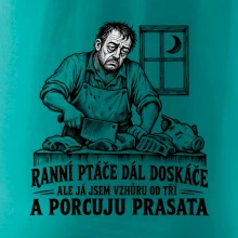 Řezník vzhůru od tří a porcuju prasata