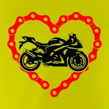 Moto srdce řetěz - supersport