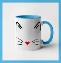 Kočka - srdce místo nosu