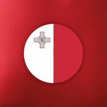 Vlajka Malta kulatá velká
