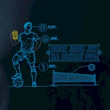 Nohejbal ruce jen na pivo