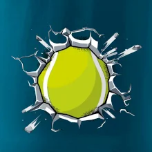 Tenisový míč v triku