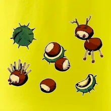 Kaštanová zvířátka - obdelník