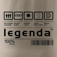 Čárový kód - Legenda