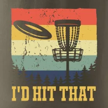 Disc golf player retro vintage