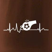 EKG fotbal rozhodčí a píšťalka