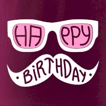 Mustache narozeniny - brýle