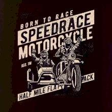 Speedrace motrcycle half mile