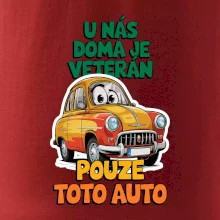 U nás doma je veterán pouze toto auto barevný nápis