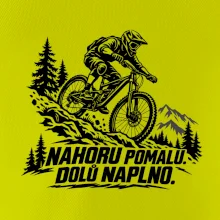 Nahoru pomalu dolů naplno - horský sjezdař