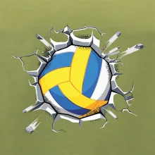 Volejbal míč v triku