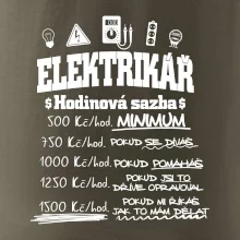 Elektrikář hodinová sazba