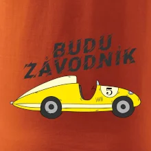 Budu závodník žluté  auto