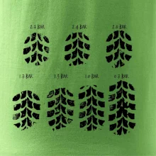 Pneumatiky - obtisk v závislosti na tlaku