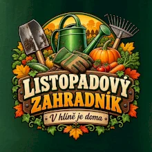 Listopadový zahradník v hlíně je doma