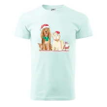 Veselé vánoce - pes, křeček a kočka