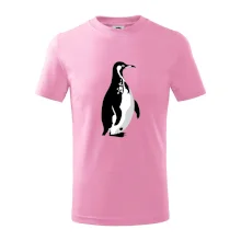 Tučňák černobílý z boku