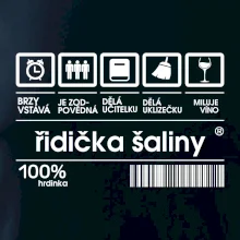 Čárový kód - řidička šaliny Čárový kód - řidička šaliny