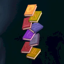 Knihomol letící knihy