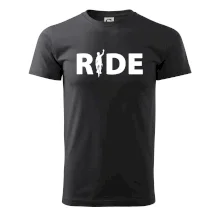 Ride - nápis s cyklistou Ride - nápis s cyklistou