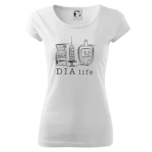 D I A life - kreslený insulin injekce a glukometr