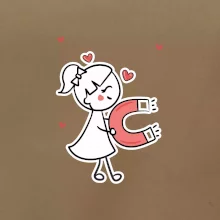 Párový motiv - panáček a magnet