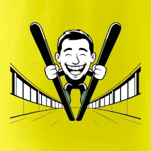 Vysmátý kreslený skokan