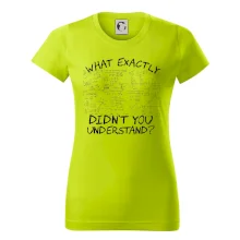 What exactly didnt you understand - physics