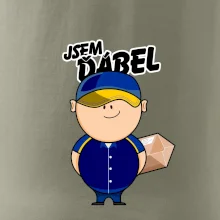 Jsem ďábel doručovatel modro žlutý