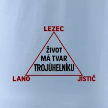 Lezec lano jistič životní trojúhelník