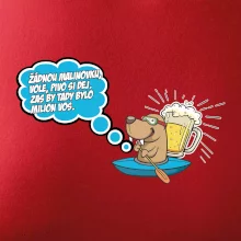 Žádnou malinovku, ale pivo