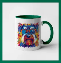 Knírač barevný styl 70s