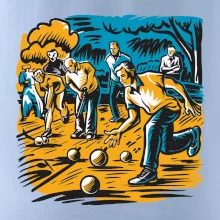 Petanque hra - modro oranžová
