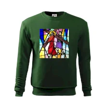 Vitráž - Ježíš a kříž