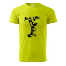 Černobílá karikatura chrt