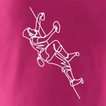 Lezecká stěna jedním tahem