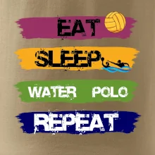Eat sleep watter polo barevné