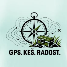 Kompas s krabičkou GPS keš radost