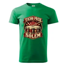 Ticho před sólem - vintage bubenický emblém