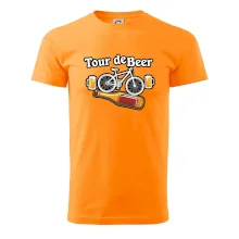 Tour de beer - kolo - pivo a nápis na zádech