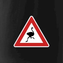 Dopravní značka - Pozor pštros