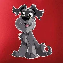 Knírač kreslený sedící