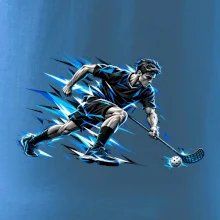 Florbalový sprint v modrých blescích