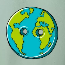 Planeta země knoflík (Pecka design)