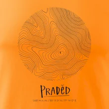 Praděd - vrstevnice v kruhu