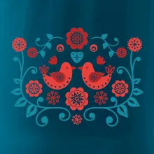 folklor - dva červení ptáčci