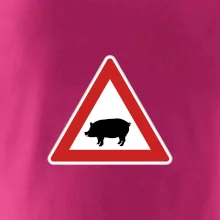 Dopravní značka - Pozor prase domácí